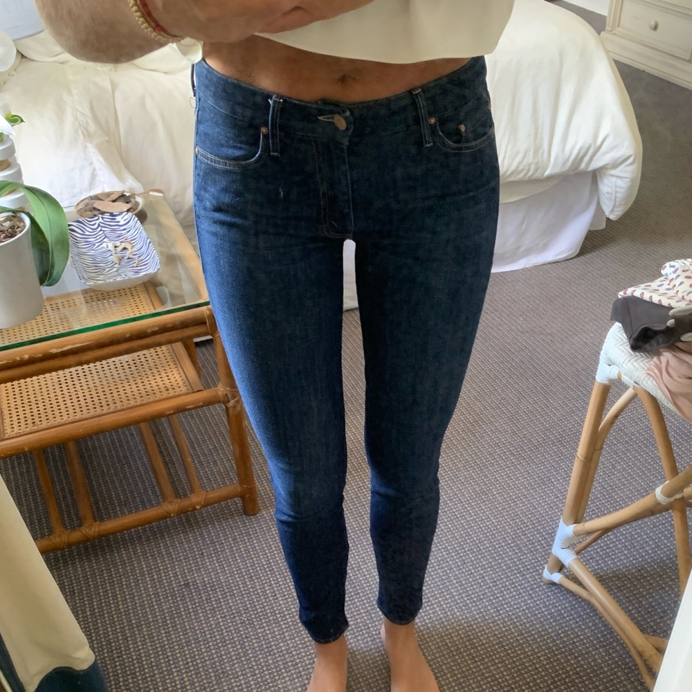 MOTHER high waisted skinny jeans